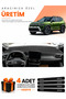 Renault Duster (2025-2027) Compatible Dashboard Protection Cover Auto Cover - Black-Grey - Re054