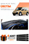 Ford Connect (2002-2008) Compatible Torpedo Protection Cover Auto Cover - Black-Blue - Fo016