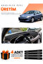 Renault Megane 3 Small Screen (2008-2015) Compatible Dashboard Protection Cover Auto Cover - Black-Beige - Re022