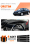 Nissan Primera P12 (2001-2004) Compatible Torpedo Protection Cover Auto Cover - Black-Grey - Ni015