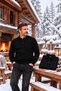 Men's Polo Collar Sweatshirt with Long Sleeves and Pockets, Comfortable Fit, Winter Thick Fabric - 2