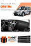 Ford Connect (2009-2012) Compatible Dashboard Protection Cover Auto Cover - Black-Grey - Fo017