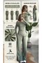Women's Mint Green Madonna Boat Neck Asymmetrical Cut Top and Wide Leg Elastic Pants Viral Two-Piece Set - 5