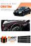 Daci̇a Logan (2009-2012) Compatible Dashboard Protection Cover Auto Cover - Black-Red - Da005