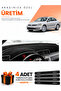 Volkswagen Passat B7 (2010-2015) Compatible Dashboard Protection Cover Auto Cover - Black-Grey - Vw016