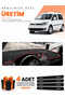 Volkswagen Caddy (2010-2015) Compatible Dashboard Protection Cover Auto Cover - Black-Red - Vw002