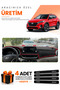 Hyundai Tucson (2018-2021) Compatible Dashboard Protection Cover Auto Cover - Black-Red - Hu036