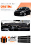 Fiat Bravo (2007-2014) Compatible Dashboard Protection Cover Auto Cover - Black-Beige - Fi004