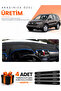 Honda Cr-V (2007-2012) Compatible Dashboard Protection Cover Auto Cover - Black-Blue - Ho015