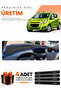 Chevrolet Spark (2009-2015) Compatible Dashboard Protection Cover Auto Cover - Black-Blue - Ch001