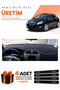 Lancia Delta (2008-2014) Compatible Dashboard Protection Cover Auto Cover - Black-Blue - Ln001
