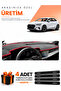 Audi A3 (2020-2026) Compatible Dashboard Protection Cover Auto Cover - Black-Red - Au008