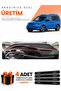 Volkswagen Caddy (2022-2026) Compatible Dashboard Protection Cover Auto Cover - Black-Red - Vw004