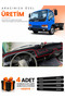 Isuzu Nkr Wide (1997-2005) Compatible Torpedo Protection Cover Auto Cover - Black-Red - Is001