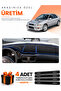 Subaru Impreza (1998-2000) Compatible Dashboard Protection Cover Auto Cover - Black-Blue - Su004