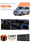 Volkswagen Transporter T4 (1990-2003) Compatible Dashboard Protection Cover Auto Cover - Black-Blue - Vw026
