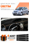 Toyota Yaris (2005-2013) Compatible Dashboard Protection Cover Auto Cover - Black-Brown - To025