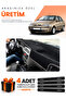 Fiat Si̇ena (1999-2005) Compatible Dashboard Protection Cover Auto Cover - Black-Grey - Fi002