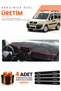 Fiat Doblo Airbagged Small Screen (2007-2015) Compatible Torpedo Protection Cover Auto Cover - S.Krmz - Fi008