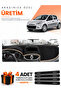 Renault Clio 3 (2005-2012) Compatible Dashboard Protection Cover Auto Cover - Black-Beige - Re017