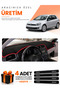 Volkswagen Golf 6 (2008-2012) Compatible Dashboard Protection Cover Auto Cover - Black-Red - Vw011
