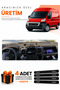 Fiat Ducato (2006-2014) X250 Compatible Dashboard Protection Cover Auto Cover - Black-Brown - Fi010