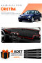 Mercedes W203 C-Class (2000-2007) Compatible Dashboard Protection Cover Auto Cover - Black-Red - Mb005