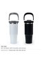Tumbler with Handle and Straw SS Double Wall 900ml, Black - 3