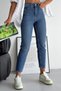 Women's High Waist Washed Mom Jean Lycra Jeans 3245 - 3
