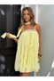Rochie mini, galben - 7