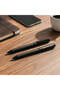 Black Metal Pens with Diamond Textured Design Barrel - 3