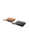 Pebble Leather Ladies' 6CC Zip Card Holder - Black - 4