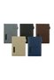 Dorniel A5 PU Notebooks with Front Pocket & Magnetic Flap, Brown