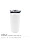 Double-Wall Travel Mugs with Clear Lid, Dark Blue - 3