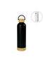 Double Wall SS Bottles with Bamboo Base & Lid 750 ml