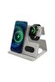 Plana - Recycled 3-in-1 Wireless Charger Station - Grey - 2