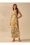 Rochie maxi, mix culori