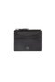 Pebble Leather Ladies' 6CC Zip Card Holder - Black - 2