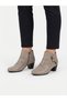 Genuine Leather Mink Zipper Detailed 5 cm Short Heeled Women's Boots - 5