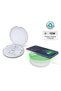 Oslo Mag - Recycled 15W Magnetic Wireless Charger Multicable Set - White
