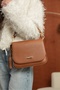 Derkon 100% Genuine Leather Women's Hand and Shoulder Bag in Tan Color
