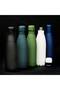 Grodno - Soft Touch Insulated Water Bottle - Navy Blue - 3