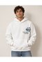Van Gogh Blue Iris Printed White Oversize Hoodie Sweatshirt - 5