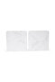 Carrara - Set of 2 Marble Coasters, White - 3