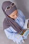 Women's Shawl Cotton-Like Non-Ironing Shawl 75X190 cm - 5