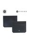 Pebble Leather 6CC Cardholder - Navy Blue