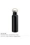 Stainless Steel Bamboo Flask - Model TM-013-SL, Silver - 2