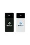 Screen 10K 10,000mAh Power Bank with LED Display and Built-in Charging Cables, White - 2