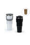 Tumbler with Handle and Straw SS Double Wall 900ml, Black