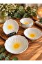 Daisy Patterned Snack Bowl for 6 People, 11.5cm - 2